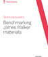 Technical bulletin | Benchmarking James Walker materials