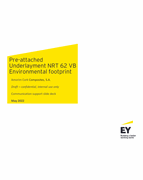 Pre-attached  Underlayment NRT 62 VB  Environmental footprint